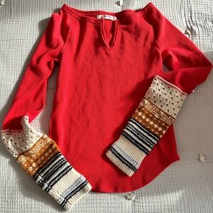 We the free all in cuff top